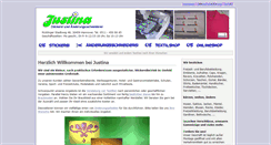 Desktop Screenshot of justina-stickerei.de