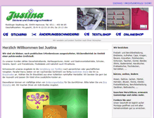 Tablet Screenshot of justina-stickerei.de